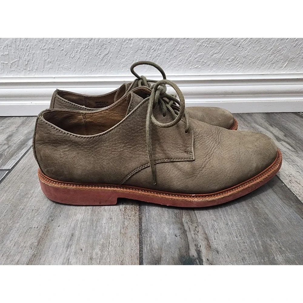 Polo Ralph Lauren Shoes Torrington Green Suede Leather Upper 10D